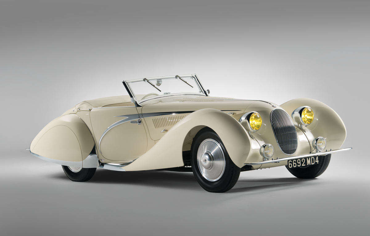 1938 Talbot-Lago T150-C SS Teardrop Cabriolet by Figoni et Falaschi offered at RM Auctions’ New York live auction 2013